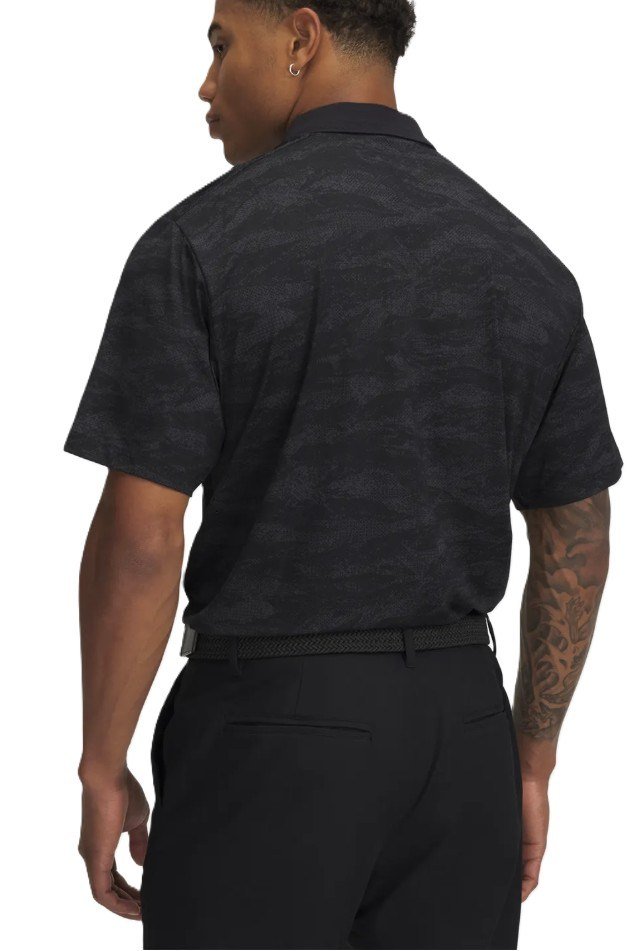Under Armour Drive Chill Printed polo da uomo, nero