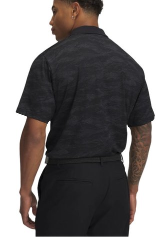 Under Armour Drive Chill Printed polo da uomo, nero