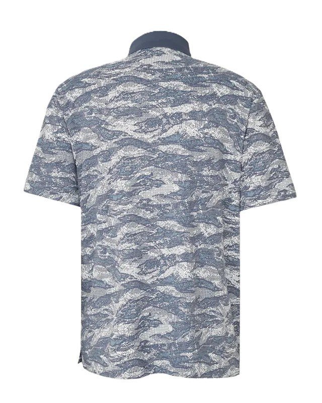 Under Armour Drive Chill Printed polo da uomo, downpour gray