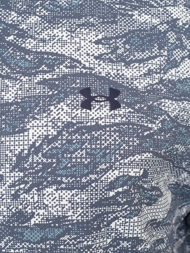 Under Armour Drive Chill Printed polo da uomo, downpour gray