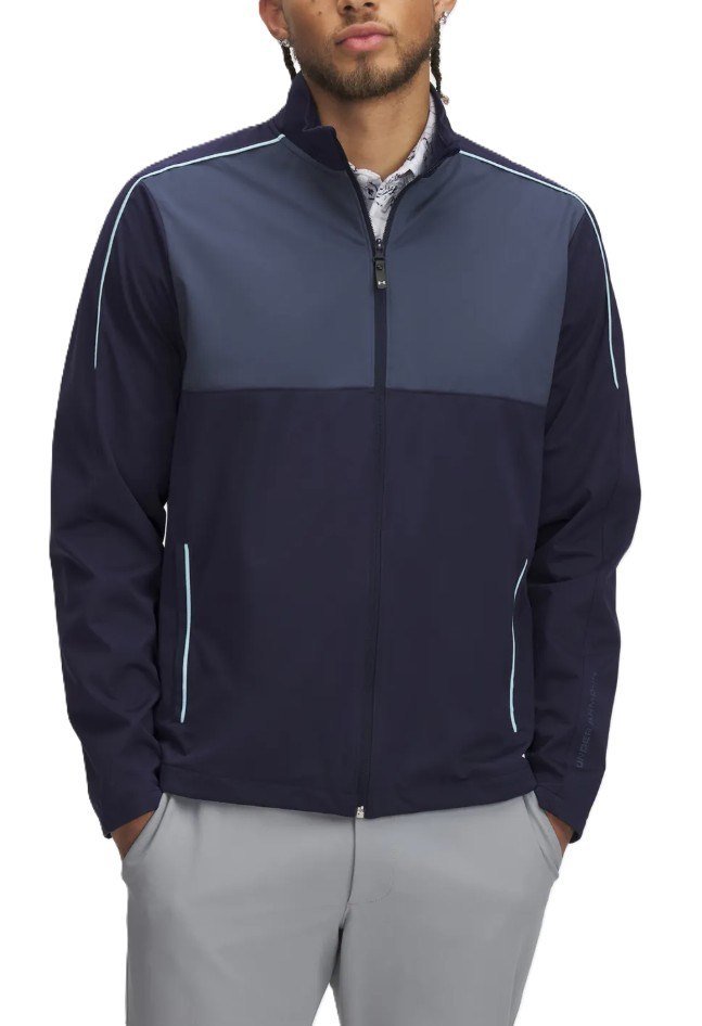 Under Armour Drive Wind Full Zip felpa con zip uomo, midnight navy