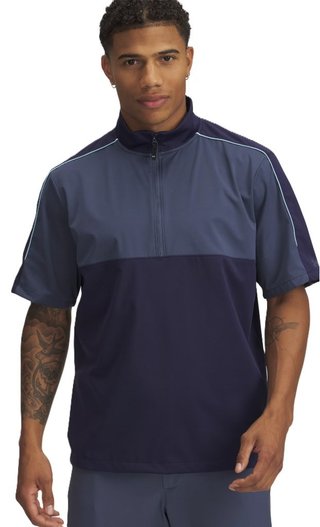 Under Armour Drive Wind Short Sleeve giacca antivento da uomo, midnight navy