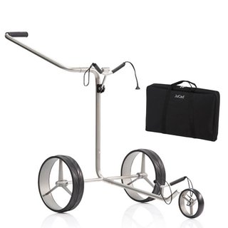 JuCad Titan carrello manuale a 3 ruote + borsa da trasporto JTT, titanio