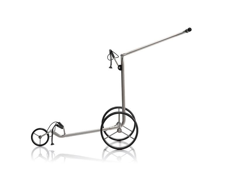 JuCad Titan carrello manuale a 3 ruote + borsa da trasporto JTT, titanio