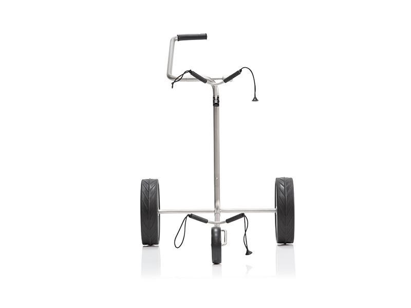 JuCad Titan carrello manuale a 3 ruote + borsa da trasporto JTT, titanio