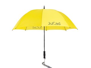 JuCad ombrello da golf telescopico 68" con pin, giallo