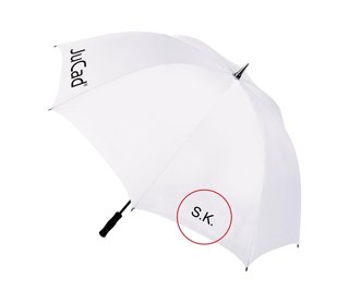 JuCad ombrello da golf telescopico 68" con pin, giallo