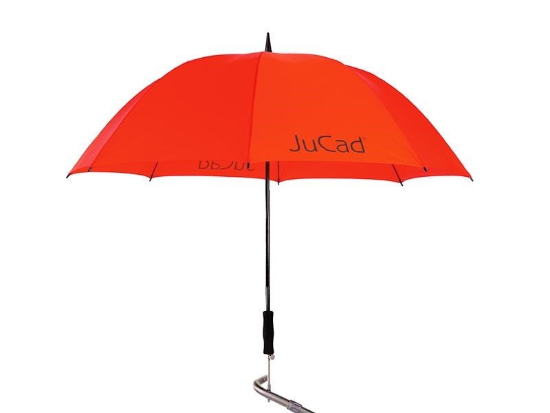 JuCad ombrello da golf telescopico 68" con pin, rosso