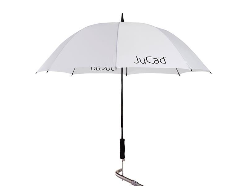 JuCad ombrello da golf telescopico 68" con pin, bianco
