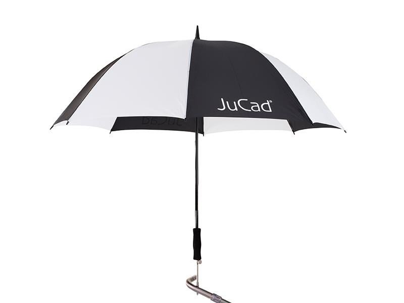 JuCad ombrello da golf telescopico 68" con pin, nero/bianco