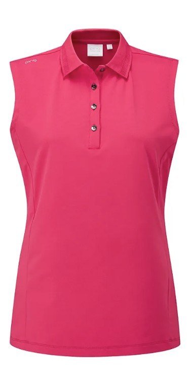 PING Solene sleeveless polo da donna, rosebud
