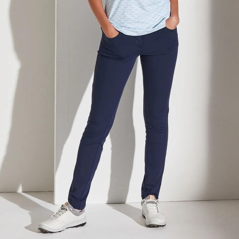 PING Verity II pantaloni slim fit da donna, blu navy
