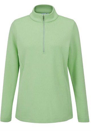 PING Lyla Half Zip Ribbed pile da donna, mint marl