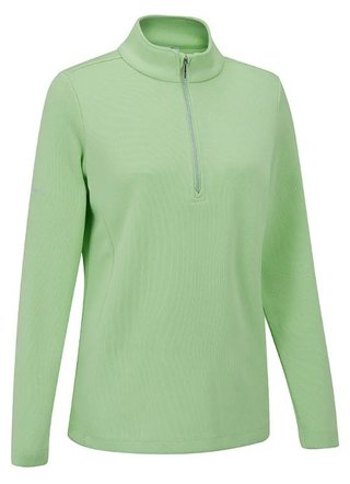 PING Lyla Half Zip Ribbed pile da donna, mint marl
