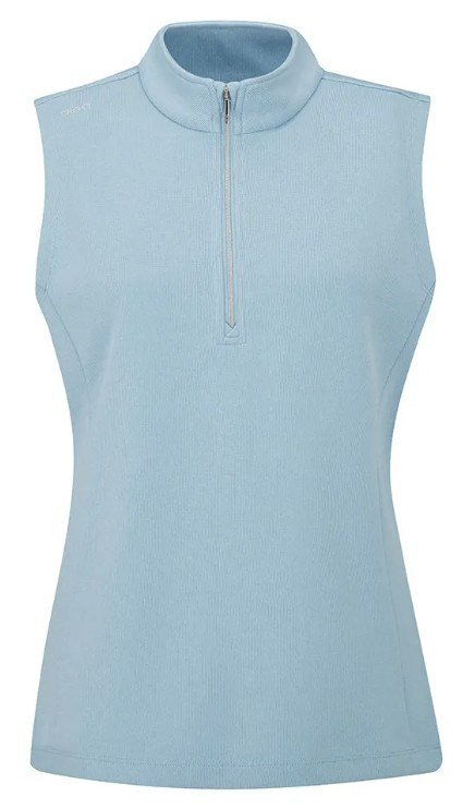 PING Lyla Half Zip gilet da donna, blu marl