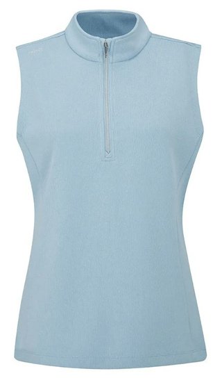 PING Lyla Half Zip gilet da donna, blu marl