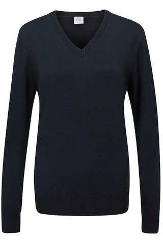 PING Tatton maglione con scollo a V da donna, blu navy