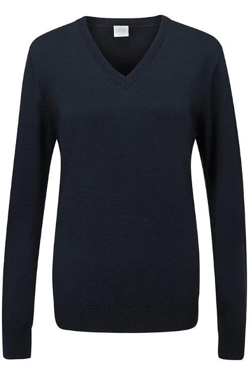 PING Tatton maglione con scollo a V da donna, blu navy