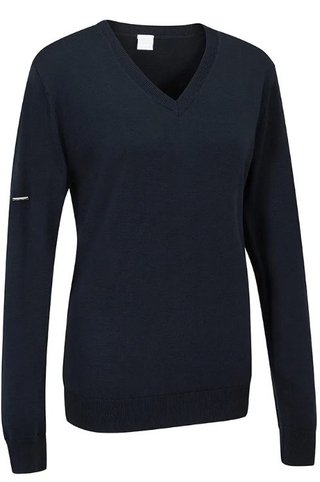 PING Tatton maglione con scollo a V da donna, blu navy