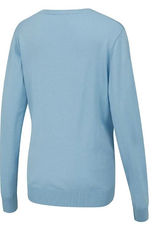 PING Tatton maglione con scollo a V da donna, azzurro cielo