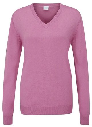 PING Tatton maglione con scollo a V da donna, rosa
