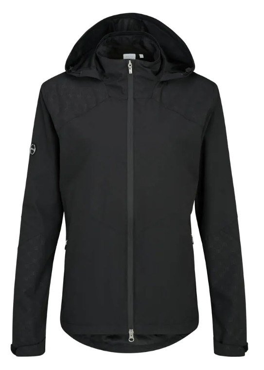 PING Milli Hooded giacca impermeabile da donna, nera
