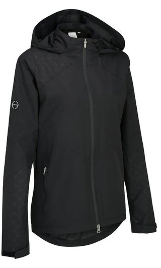 PING Milli Hooded giacca impermeabile da donna, nera