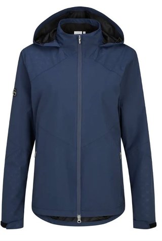 PING Milli Hooded giacca impermeabile con cappuccio da donna, blu oxford