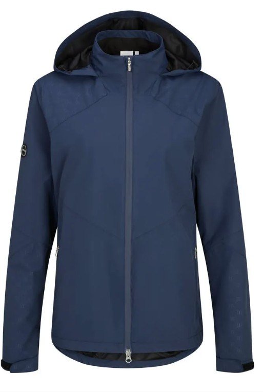PING Milli Hooded giacca impermeabile con cappuccio da donna, blu oxford