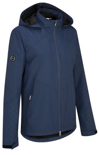 PING Milli Hooded giacca impermeabile con cappuccio da donna, blu oxford