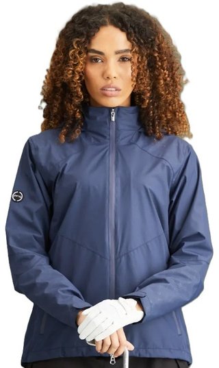PING Milli Hooded giacca impermeabile con cappuccio da donna, blu oxford