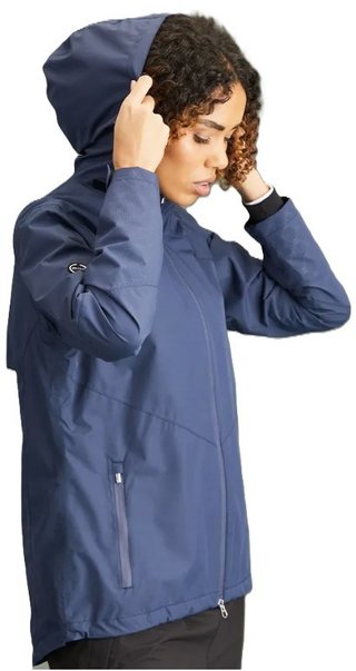 PING Milli Hooded giacca impermeabile con cappuccio da donna, blu oxford