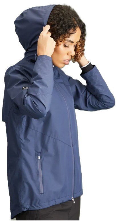 PING Milli Hooded giacca impermeabile con cappuccio da donna, blu oxford