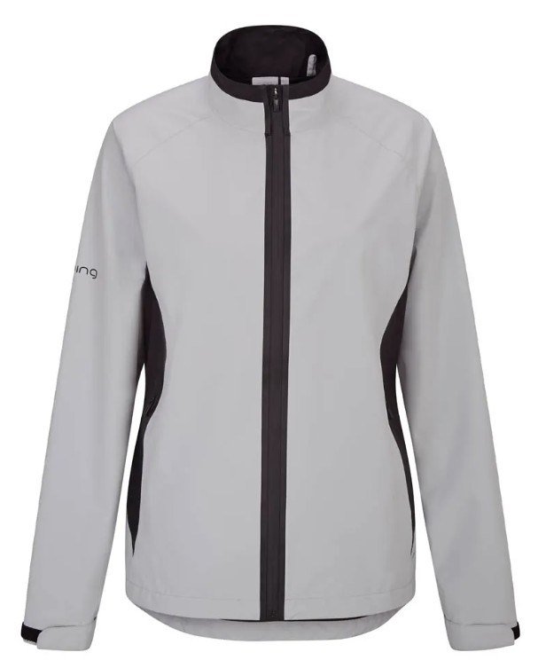 PING Stevie giacca impermeabile da donna, grigio/nero