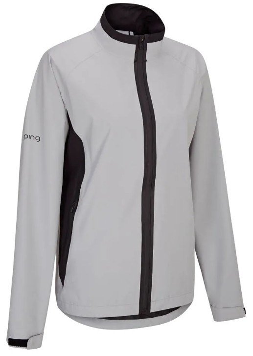 PING Stevie giacca impermeabile da donna, grigio/nero