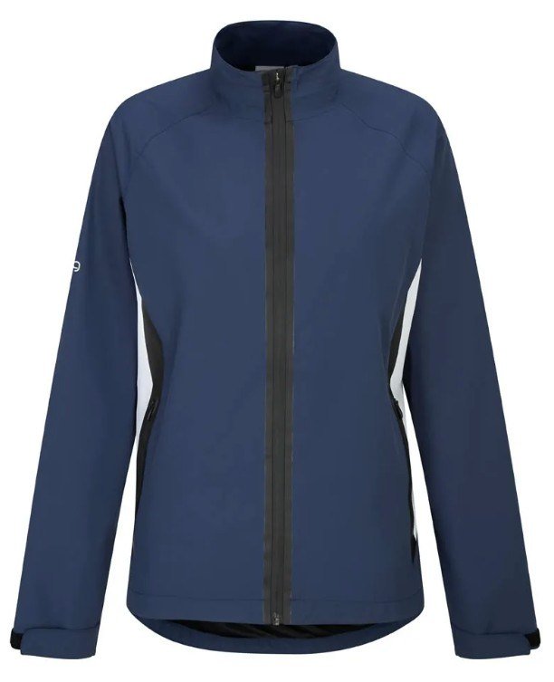 PING Stevie giacca impermeabile da donna, blu/bianco