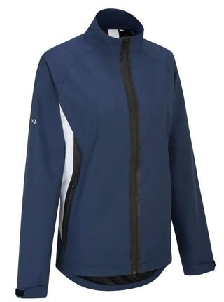 PING Stevie giacca impermeabile da donna, blu/bianco