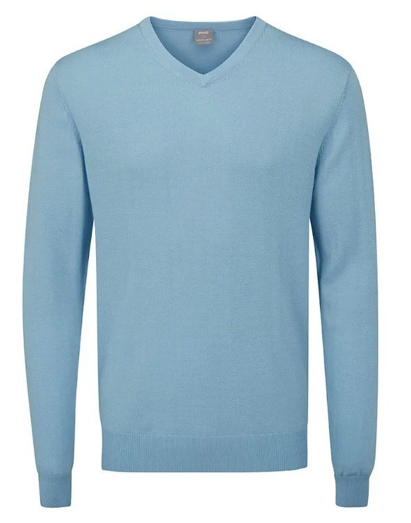PING Sullivan V-Neck maglione da uomo, azzurro