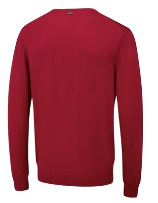 PING Sullivan maglione con scollo a V da uomo, rich red