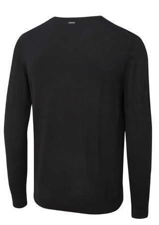 PING Sullivan maglione con scollo a V da uomo, nero
