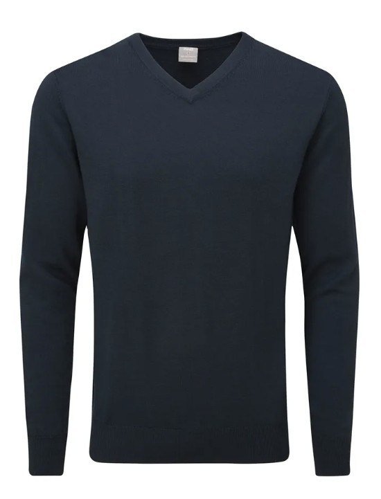 PING Sullivan maglione con scollo a V da uomo, navy