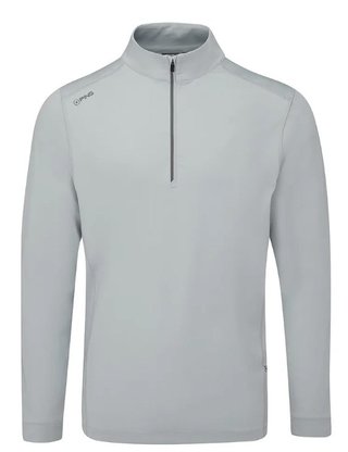 PING Latham Half Zip maglia uomo, pearl grey