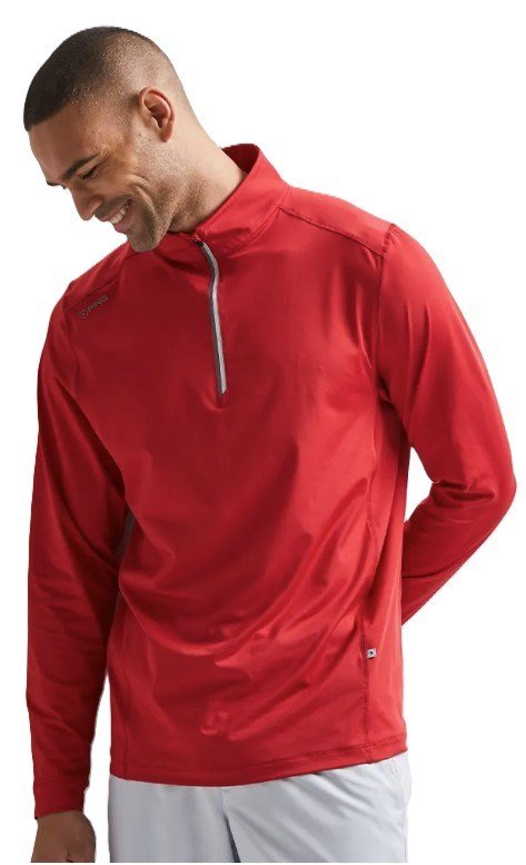 PING Latham Half Zip midlayer da uomo, rich red