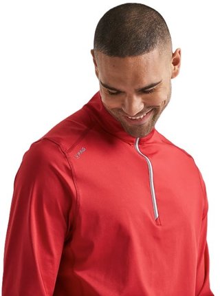 PING Latham Half Zip midlayer da uomo, rich red