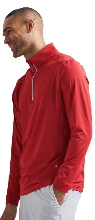 PING Latham Half Zip midlayer da uomo, rich red