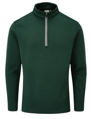 PING Ramsey half zip ribbed fleece pullover da uomo, pine