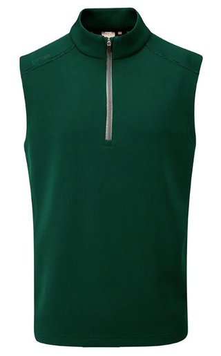PING Ramsey gilet in pile a coste da uomo, verde pino