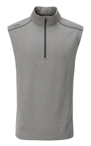 PING Ramsey gilet in pile a coste da uomo, ash marl
