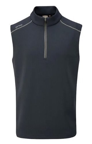 PING Ramsey gilet in pile a coste da uomo, blu navy