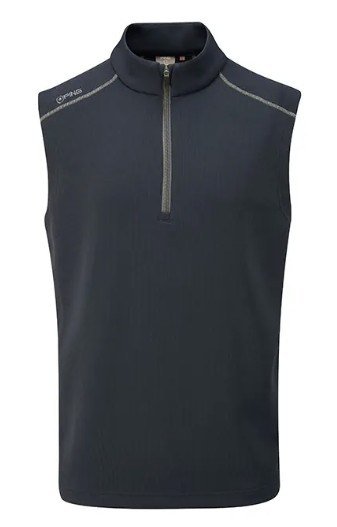 PING Ramsey gilet in pile a coste da uomo, blu navy